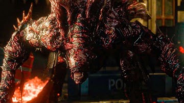 Resident Evil 3 Remake - Jill Valentine vs Nemesis near the Clock Tower (2nd Form) with Cutscenes