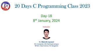 Day18 of 20 Days C Programming 2023