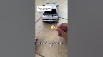We put lighter fuel inside our RC drift car!