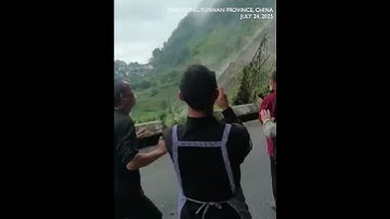 MOMENT: Eyewitness captures moment of landslide in China