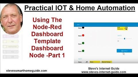 Using The Node-Red Template UI Node or Widget