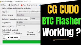 CG CUDO BTC Flasher Working ? Bitcoin Flash Software 2022 | Scam Alert 🚨 screenshot 4