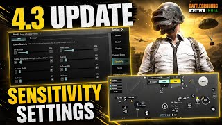 NEW UPDATE 4.3 CODE 🔥 PUBG MOBILE/BGMI SENSITIVITY SETTINGS✅