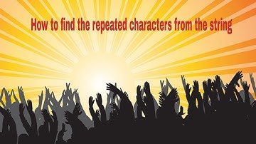 Find repeated characters from the string #ios #swift