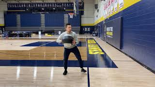 MB Lateral Shuffle to Shotput