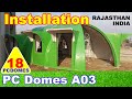 PC Domes PUF Insulated FRP Dome house Prefabricated Fiberglass shelter SOLAR HEATED MILITARY TENT