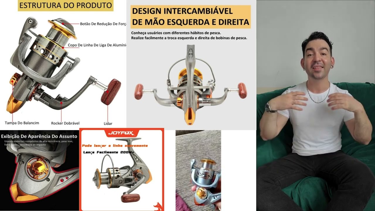 Molinete Dc 2000/4000/7000 Pesca Pesada 10kg  JOYFOX-VALE A PENA?? DEPOIMENTO REAL!!! ONDE COMPRAR??