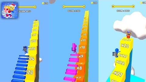 Stair Run New - All Levels Gameplay Android, iOS (Levels 15 - 20)