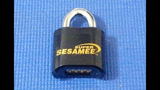 (Picking 130) a super beefy Super Sesamee K636 combo lock