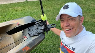 Quickstop Power Pole install Shallow water anchor on my kayak- A great setup from YakGadget