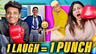 TRY NOT TO LAUGH CHALLENGE vs Nishu ! ( 1 Laugh = 1 Punch ) #3