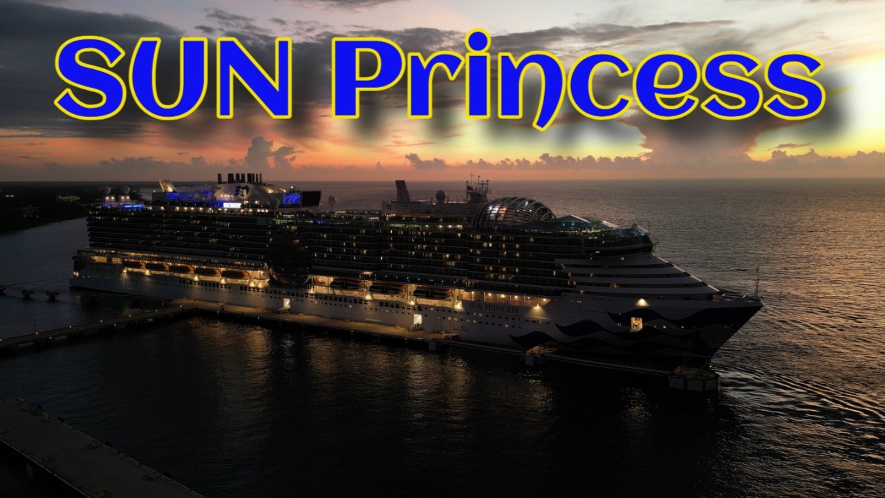 Sun Princess night Sail Away