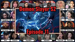 Demon Slayer Season 2 FULL Episode 11 Reaction Mashup | Kimetsu No Yaiba Entertainment District Arc