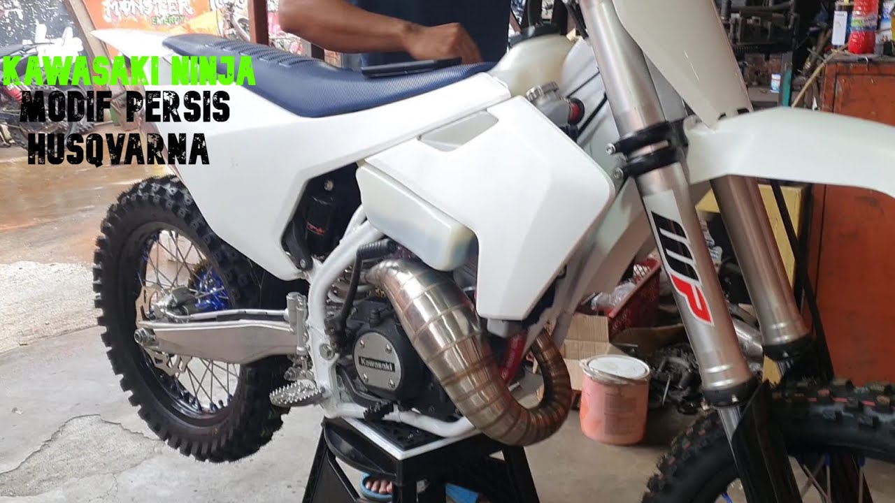 Trail Kawasaki Ninja Modif Husqvarna Custom By Robby MX 99 Expert Quality Custom Frame Part 1