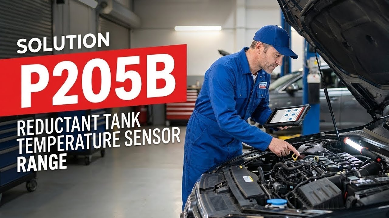 КАК ИСПРАВИТЬ ОШИБКУ P205B OBD II - Диапазон измерения датчика температуры бака с восстановителем