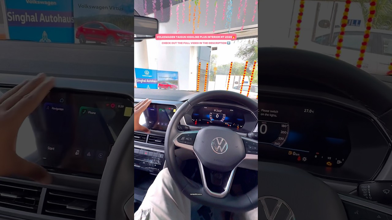 Volkswagen Taigun Highline Plus Interior 2025🔥