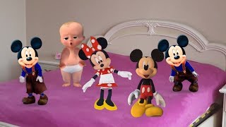 Five Little Mickey And Minnie Mouse Jumping On The Bed Nursery Rhymes And Songs