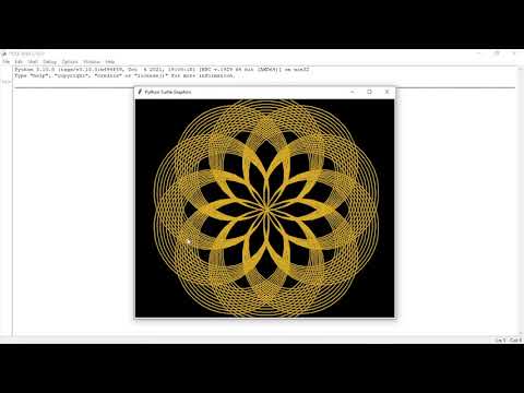 Python Turtle Graphics/🆒 DESIGN/Making Circle Design Using Python Turtle🐢🐢🐢|Python Programming...