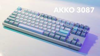 Akko 3087 Unboxing & Akko Pink Switches Typing Sounds