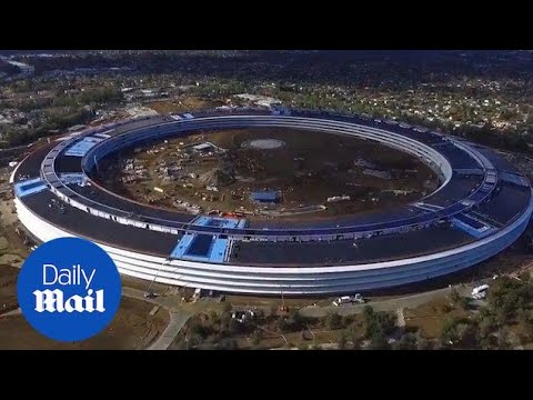 Take a tour around the developing Apple HQ in Cupertino - Daily Mail