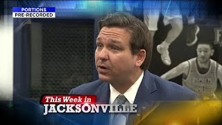 Governor Ron DeSantis; Clay County Sheriff Darryl Daniels; Clay County Commissioner Mike Cella