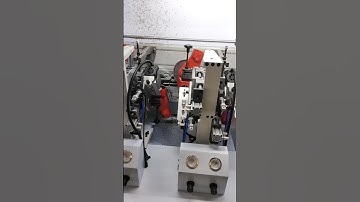 E70 edge banding machine test video for Peruvian client-Blue Elephant-2 mm edeg band