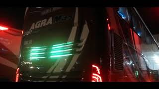 Berbagai lampu led dan strobo bus team muriian