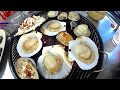 Kerang Panggang di Korea || Grilled Shellfish || 조개구이 || Summer || Naksan Beach