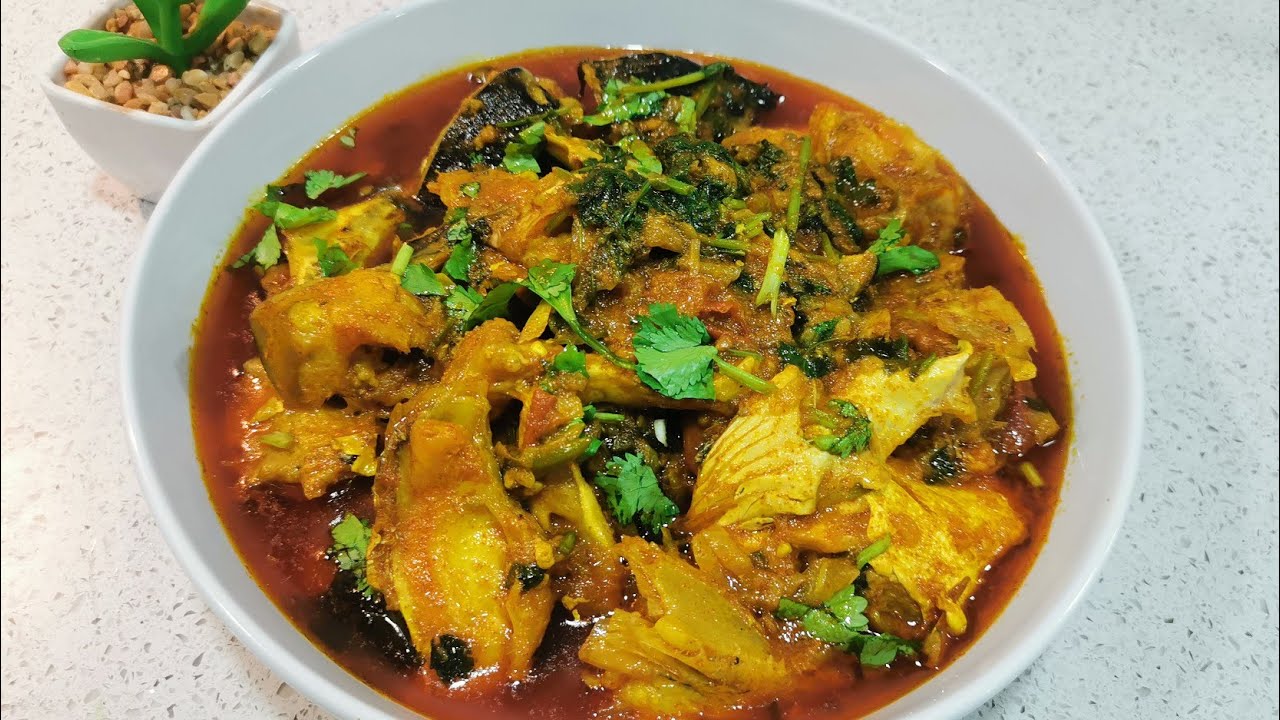How to Cook Salmon Fish Head Recipe স্যামন মাছের মাথা দিয়ে (কারি