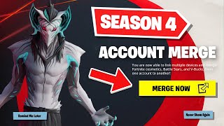 HOW TO MERGE FORTNITE ACCOUNTS! (Season 4)