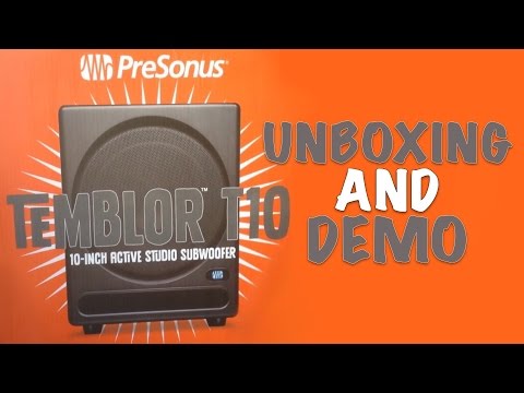 Presonus Temblor T10 Subwoofer Unboxing and Demo