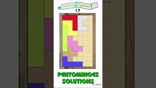 Not an image. #17 (Solution SETUP) Pentominoes Math Puzzle #mathchallenge #Shorts #puzzlegame