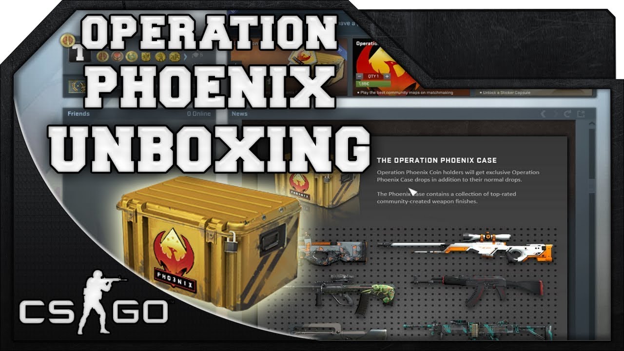 CS:GO Operation Phoenix Weapon Case OPENING #1 - YouTube