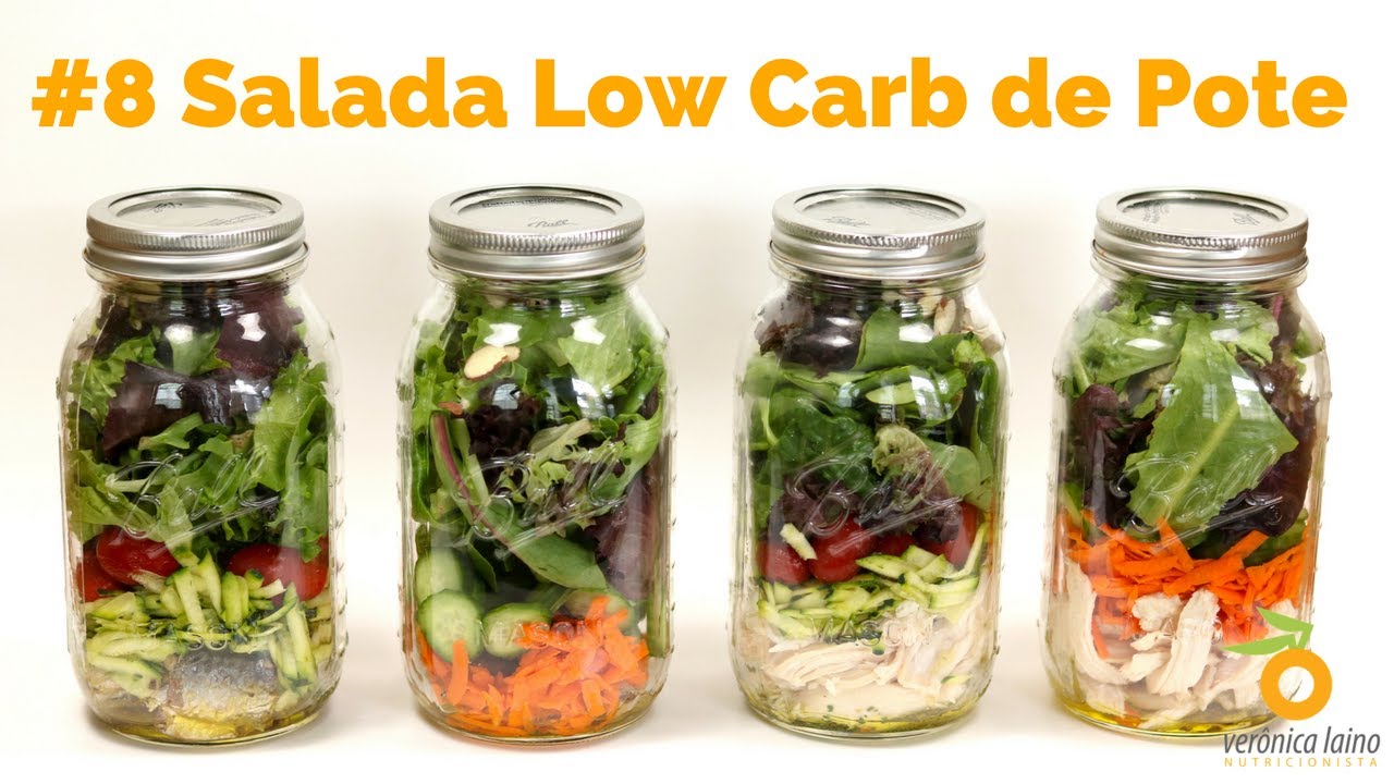 SALADA NO POTE | MARMITA LOW CARB  | Receita #8 | FRANGO & PEIXE | Para a Semana