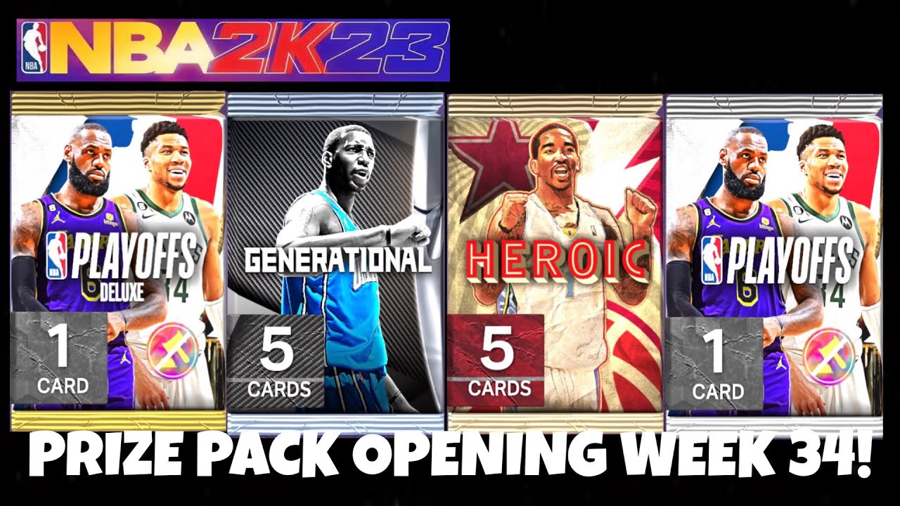 PRIZE PACK OPENING WEEK 34! END OF SEASON 6 PACK OPENING! ( NBA 2K23