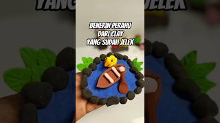 Perahu Dari clay ada bebek nya 🥰 #risascorner #clayart #clay