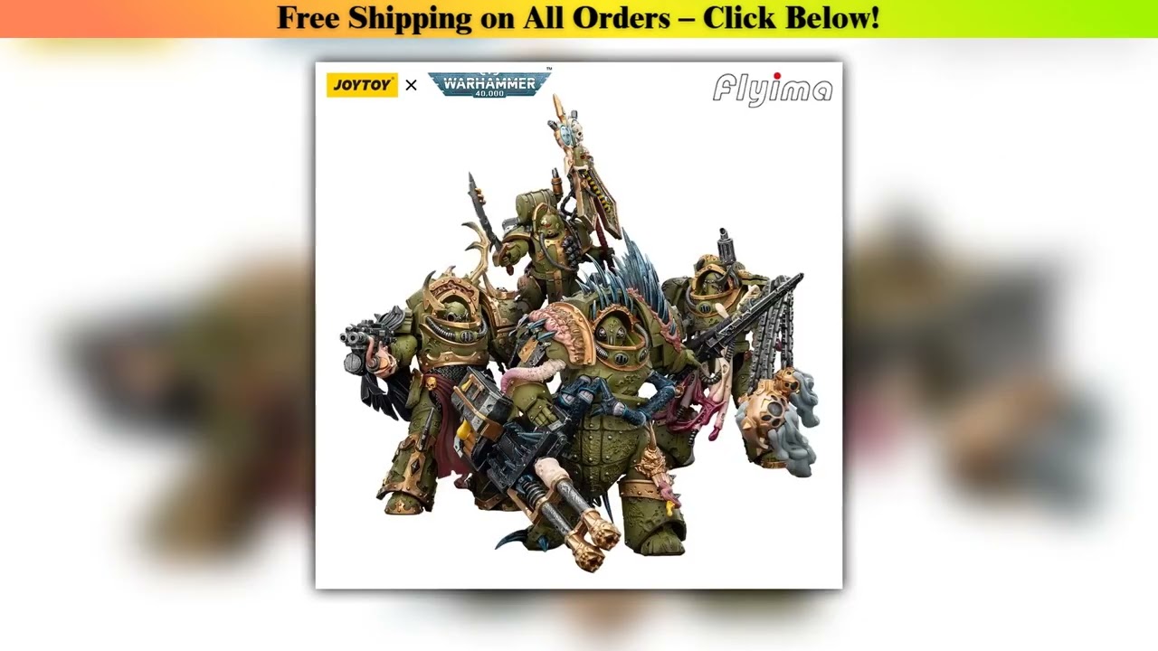 [Pre-order]JOYTOY Warhammer 40K 1/18 Action Figure Death Guard Blightlord Terminator&Plague Marine