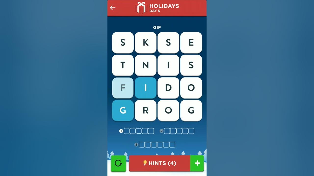 Wordbrain 2 Holiday Event December 5 2019 Wordbrain 2 Holiday Event