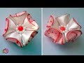 Объемный 3D бант. Канзаши МК/ Volumetric 3D bow. DIY Kanzashi