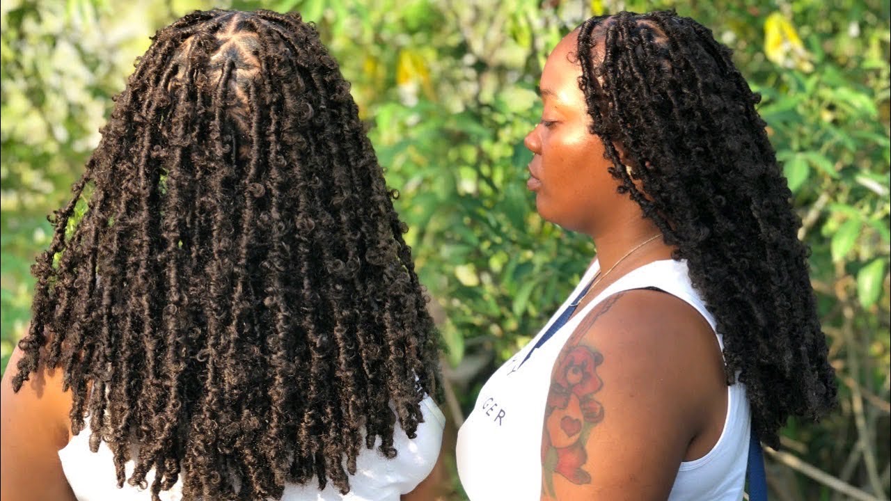 Butterflylocs Locs Armpit length using the Ghana passion twist hair Slayby_henessy YouTube
