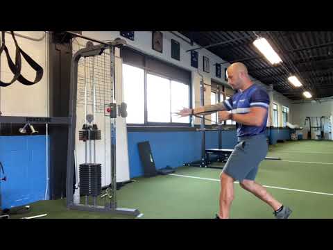 Split Stance SA Dynamic Cable Coil Row