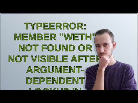 TypeError: Member "WETH" not found or not visible after argument-dependent lookup in contract IUn...