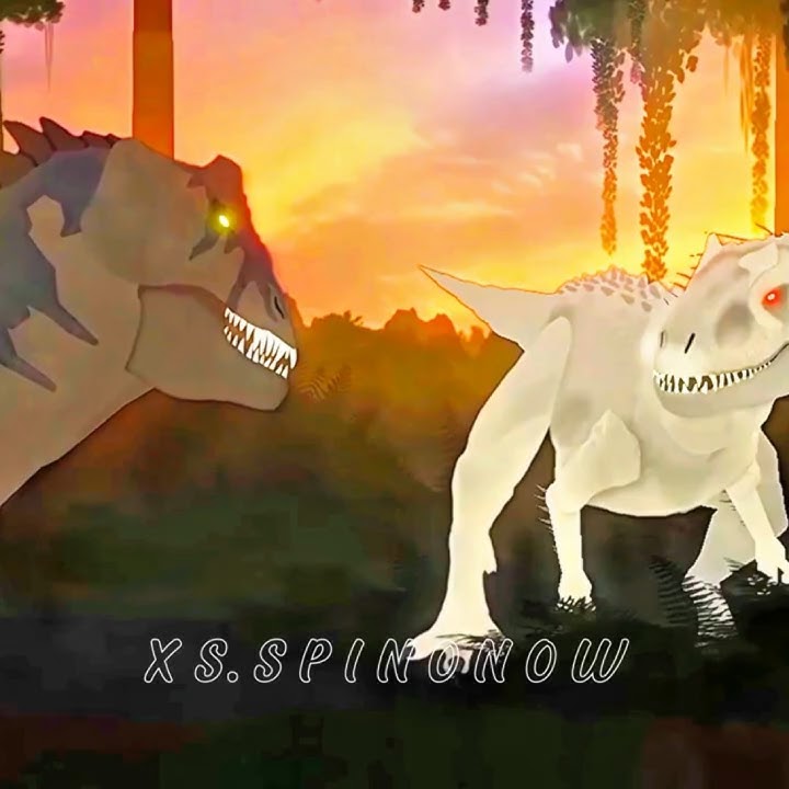 The fight :- absolute crazy 🥶🔥#slick #rexy #giganotosaurus #indominusrex #spinosaurus #edit #shorts