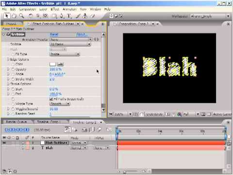 Working With the Scribble Effect - Part 1