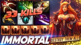 Lina 33 KILLS Fire Destroyer - Dota 2 Pro Gameplay [Watch & Learn]
