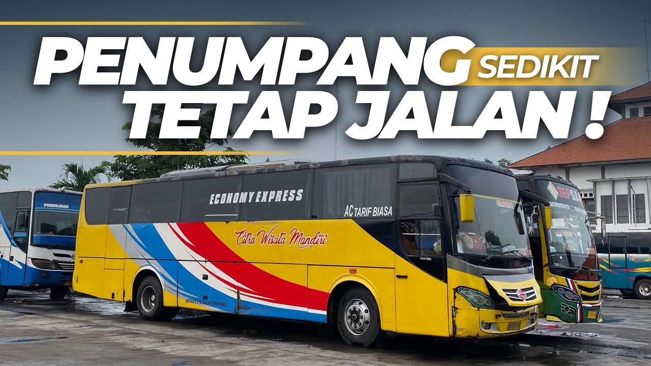 SALUT, WALAUPUN PENUMPANG NYA SEPI TAPI MASIH TETAP JALAN! Trip Naik Bus CWM Probolinggo - Surabaya 