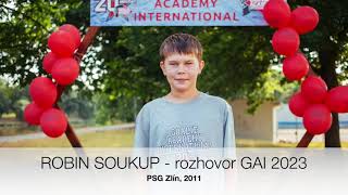 Robin Soukup - rozhovor GAI 2023