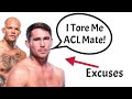 Ufc fighters that make the most excuses cope tier list