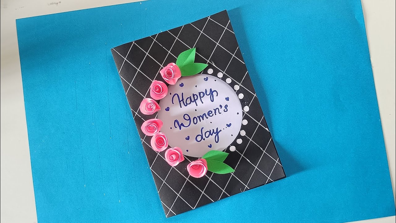 How to make Women's Day card ❤️ diy women's day card making ideas #womensday 