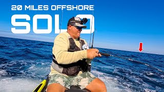 Fishing SOLO on a JET SKI 20 Miles OFFSHORE in the GULF!!